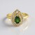 Anello in argento con Diopside Russo