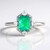 Anello in argento con Opale Verde dell'Etiopia