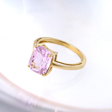 Kunzit-Goldring