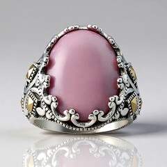 Anello in argento con Kunzite (Annette classic)