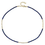 Collana in argento con Ematite Dorata (Riya)