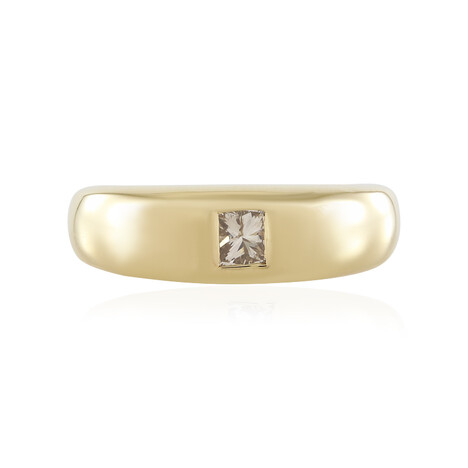 I3 Schokoladen-Diamant-Silberring