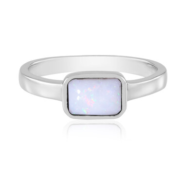 Australischer Opal-Silberring