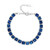 Blauer Hämatit-Silberarmband