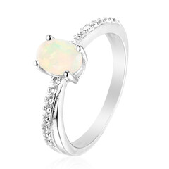 Anello in argento con Opale di Welo