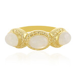 Regenbogen-Mondstein-Silberring