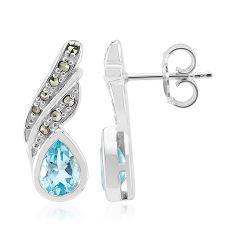 Orecchini in argento con Topazio Blu Cielo (Annette classic)