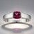 Anello in argento con Granato Malawi