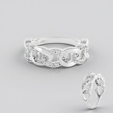 Zircon Silver Ring