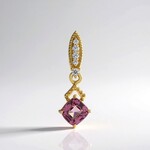 Pendentif en or et Spinelle rose