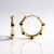Boucles d'oreilles en or et Diamant noir (de Melo Gold)