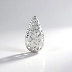 Ciondolo in argento con Zircone (de Melo Essence)