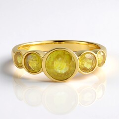 Anello in argento con Zaffiro Giallo del Madagascar (de Melo Essence)