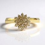 Anello in oro con Diamante Champagne I2 (de Melo Gold)