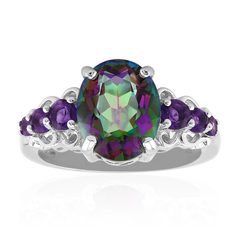 Bague en argent et Quartz mystique