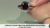 Zilveren ring met een Indische Granaat (MONOSONO COLLECTION)