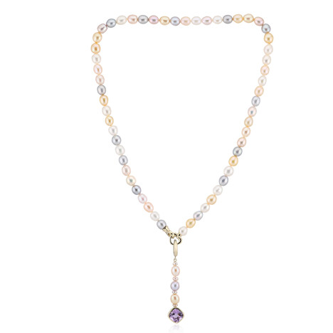 Collana in argento con Ametista Rose de France (TPC)