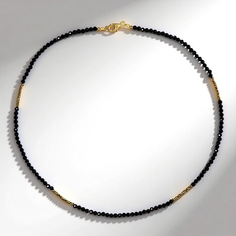 Collana in argento con Spinello Nero