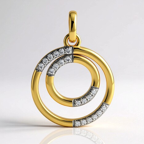 Ciondolo in argento con Diamante SI1 (G) (Annette)