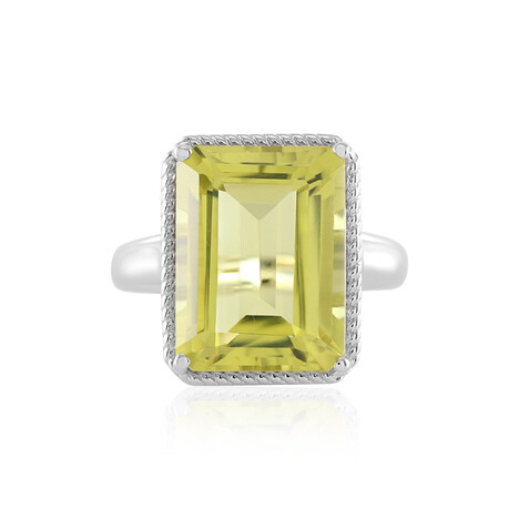 Ouro Verde Quartz Silver Ring