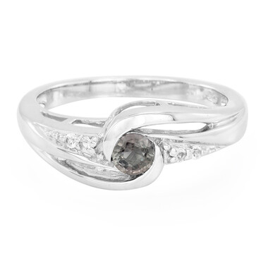 Anello in argento con Zaffiro Cangiante (non riscaldato)