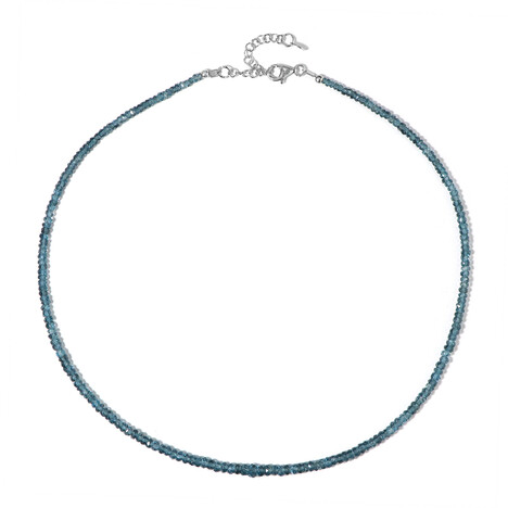 Collana in argento con Topazio Blu Londra
