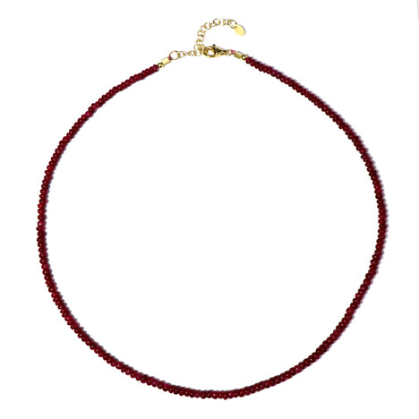 Ruby Silver Necklace