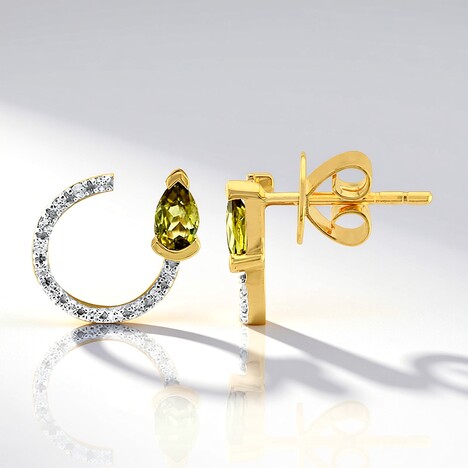 Orecchini in oro con Pallavin del Kansas