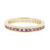 Gouden ring met Onverhitte Purper Saffieren