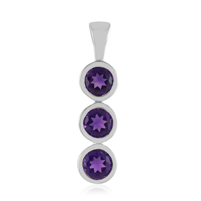 Pendentif en argent et Améthyste de Sibérie