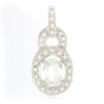 Cuprian Tourmaline Silver Pendant
