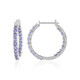 Pendientes en plata con Tanzanita
