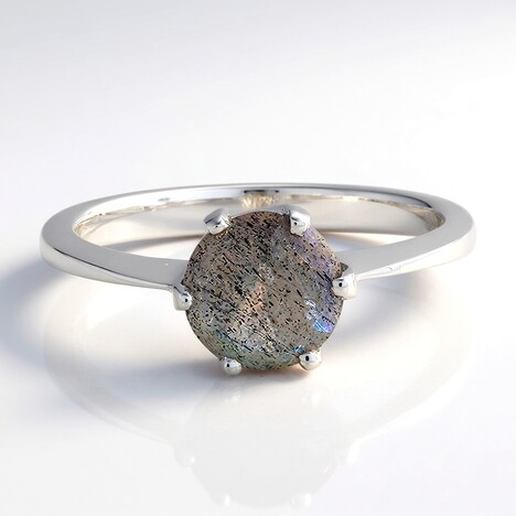 Anello in argento con Spectrolite