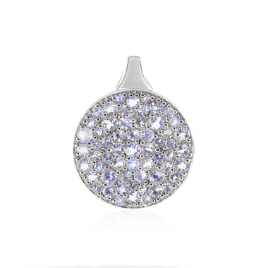 Colgante en plata con Piedra de Luna arcoíris (KM by Juwelo)