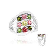Anillo en plata con Turmalina rosa de Brasil (Pallanova)