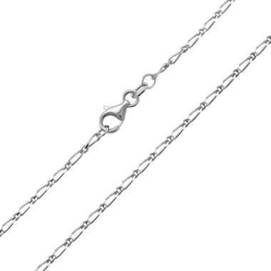 Silber-Figarokette - 2,96 g - 45 cm