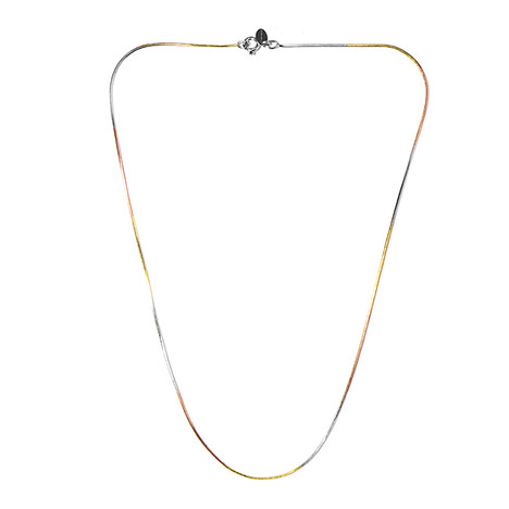 Omega-Silberhalsreif (MONOSONO COLLECTION)