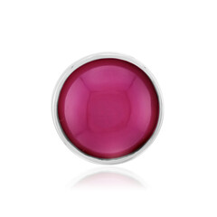 Raspberry Chalcedony Silver Pendant (MONOSONO COLLECTION)