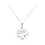 Weißer Topas-Silberhalskette