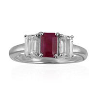 Anello in argento con Rubino Keniano