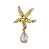 Pendentif en argent et Labradorite blanche