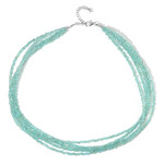 Collana in argento con Apatite Blu