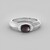 Anello in argento con Zaffiro Stellato Nero