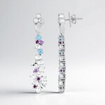 Orecchini in argento con Topazio Bianco (Dallas Prince Designs)