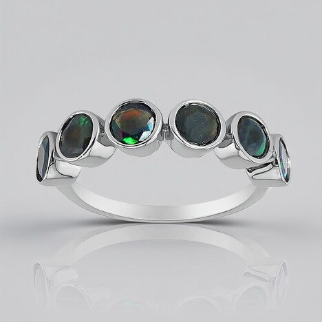 Anello in argento con Opale Mezezo