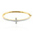 9K SI1 (G) Diamond Gold Bangle (Annette)