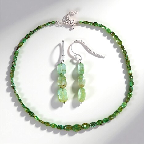 Parure in argento con Smeraldo Socoto