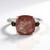 Bague en argent et Quartz rutile cuivré
