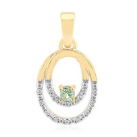 Gouden hanger met een Madagaskar Demantoid