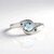 Anello in argento con Topazio Blu Cielo